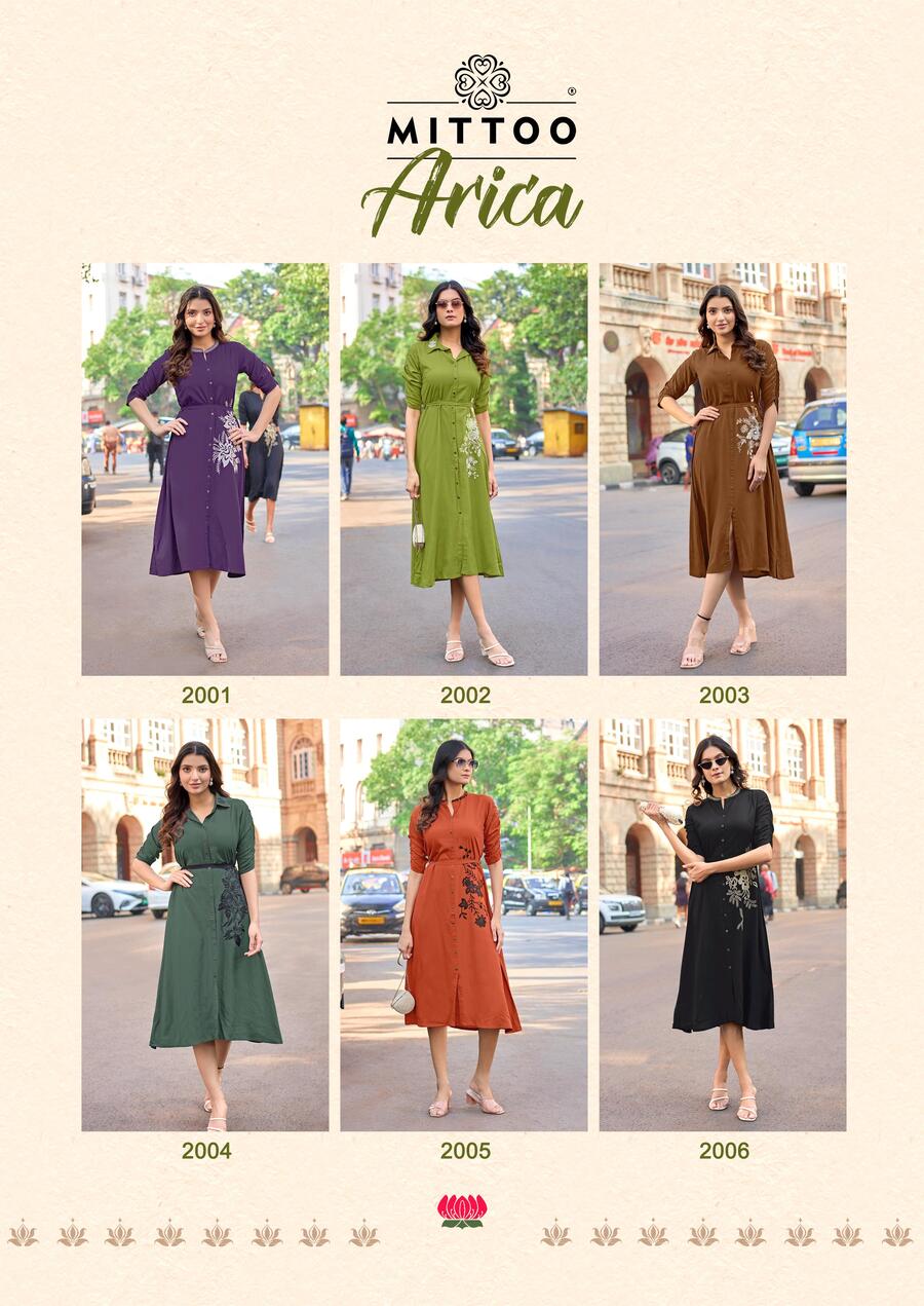 Mittoo Kurti Arica One Piece Dress Catalog collection 10