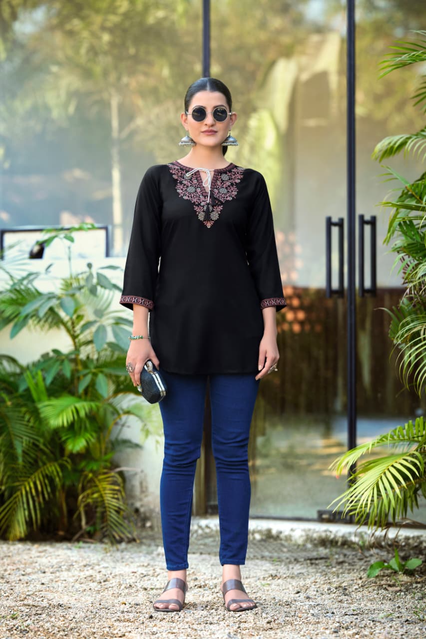 Tips And Tops Twinkle Rayon Kurti Catalog collection 5