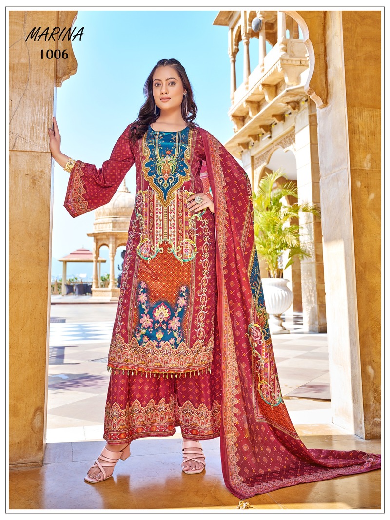Aarvee Creation Marina Printed Salwar Kameez Catalog collection 3