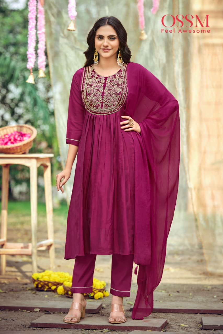 Ossm Noor Embroidery Salwar Kameez Catalog collection 5
