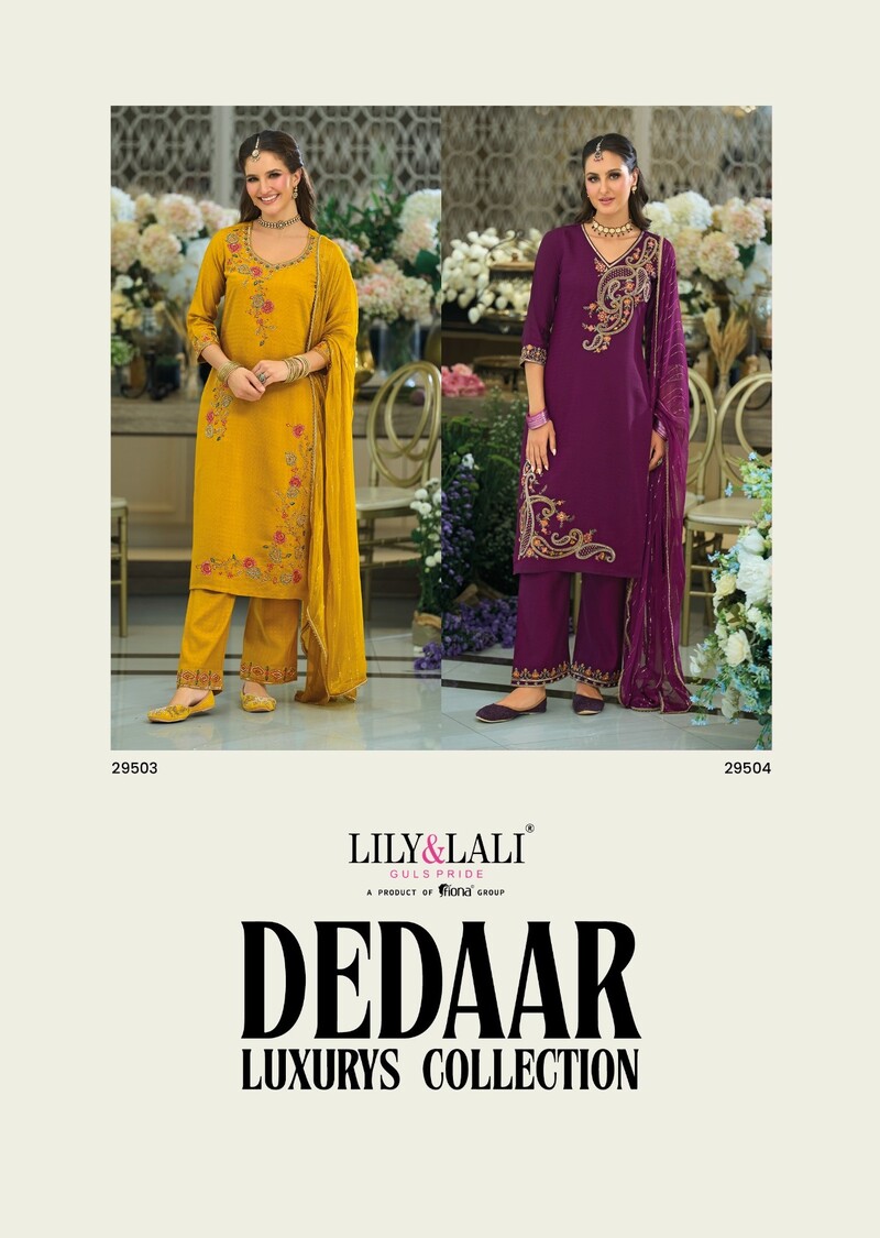 Lily Lali Dedaar Embroidery Salwar Kameez Catalog collection 2