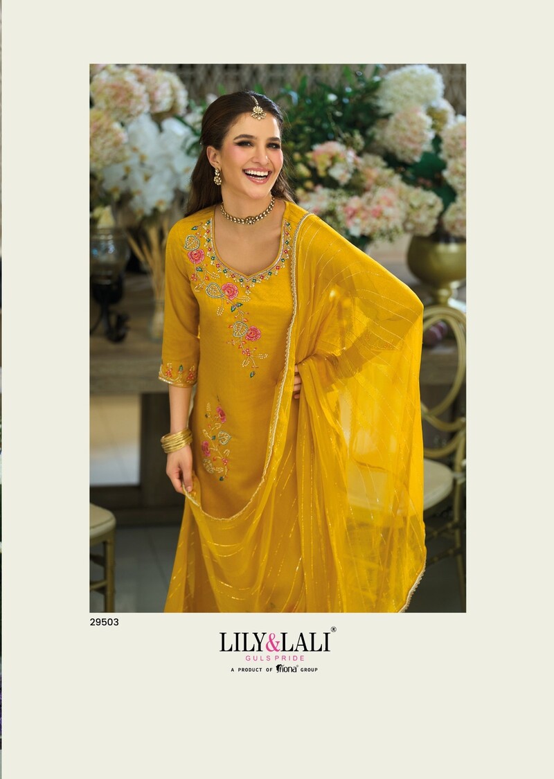 Lily Lali Dedaar Embroidery Salwar Kameez Catalog collection 5