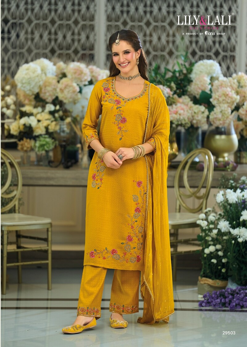 Lily Lali Dedaar Embroidery Salwar Kameez Catalog collection 4