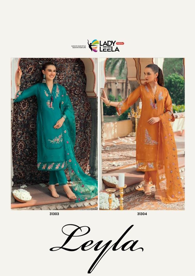 Lady Leela Leyla Embroidery Salwar Kameez Catalog collection 8