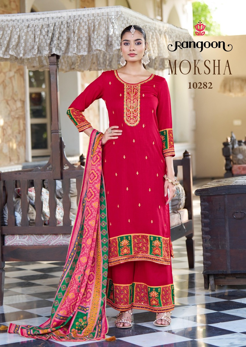 Rangoon Moksha Embroidery Salwar Kameez Catalog collection 3