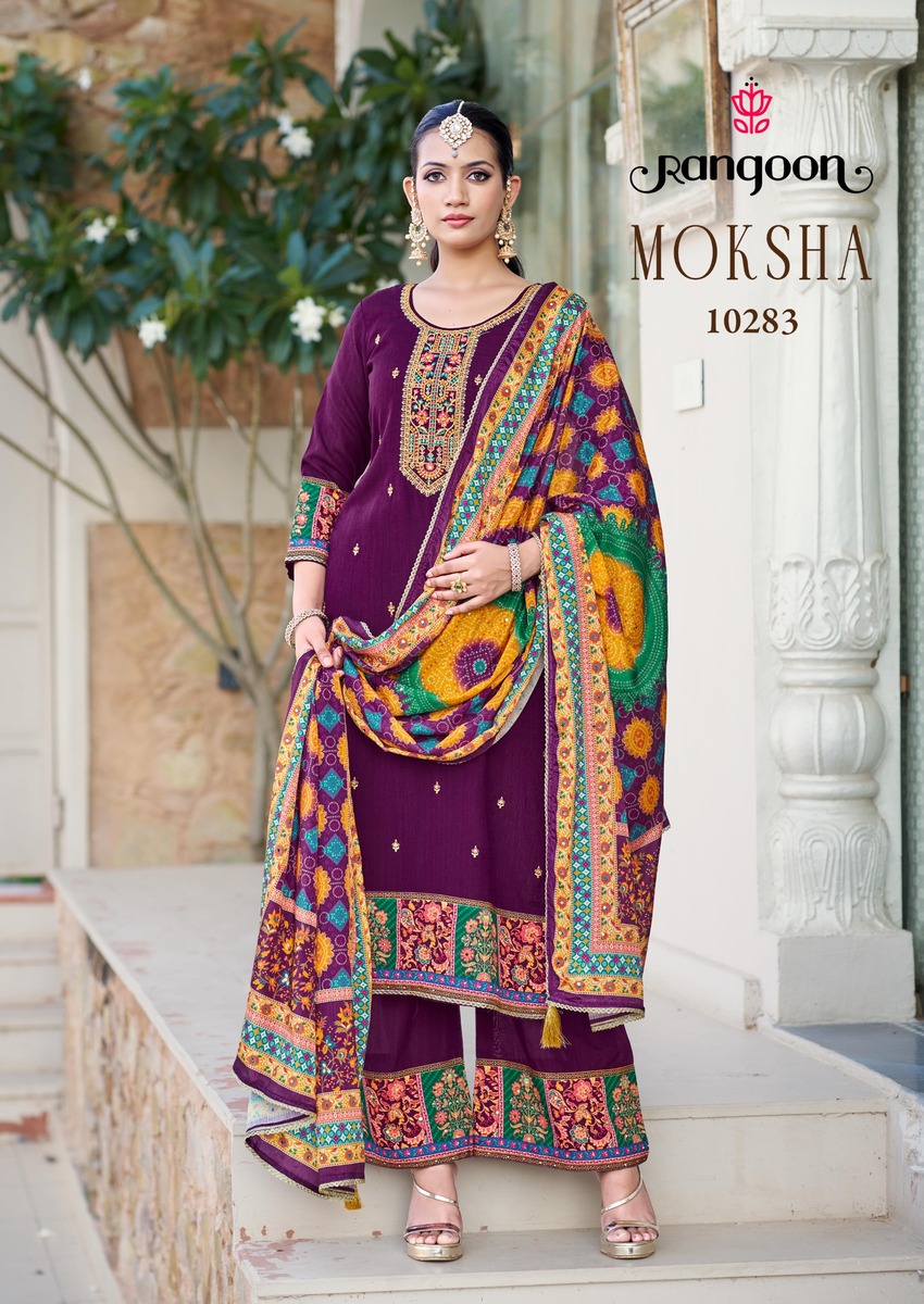 Rangoon Moksha Embroidery Salwar Kameez Catalog collection 1