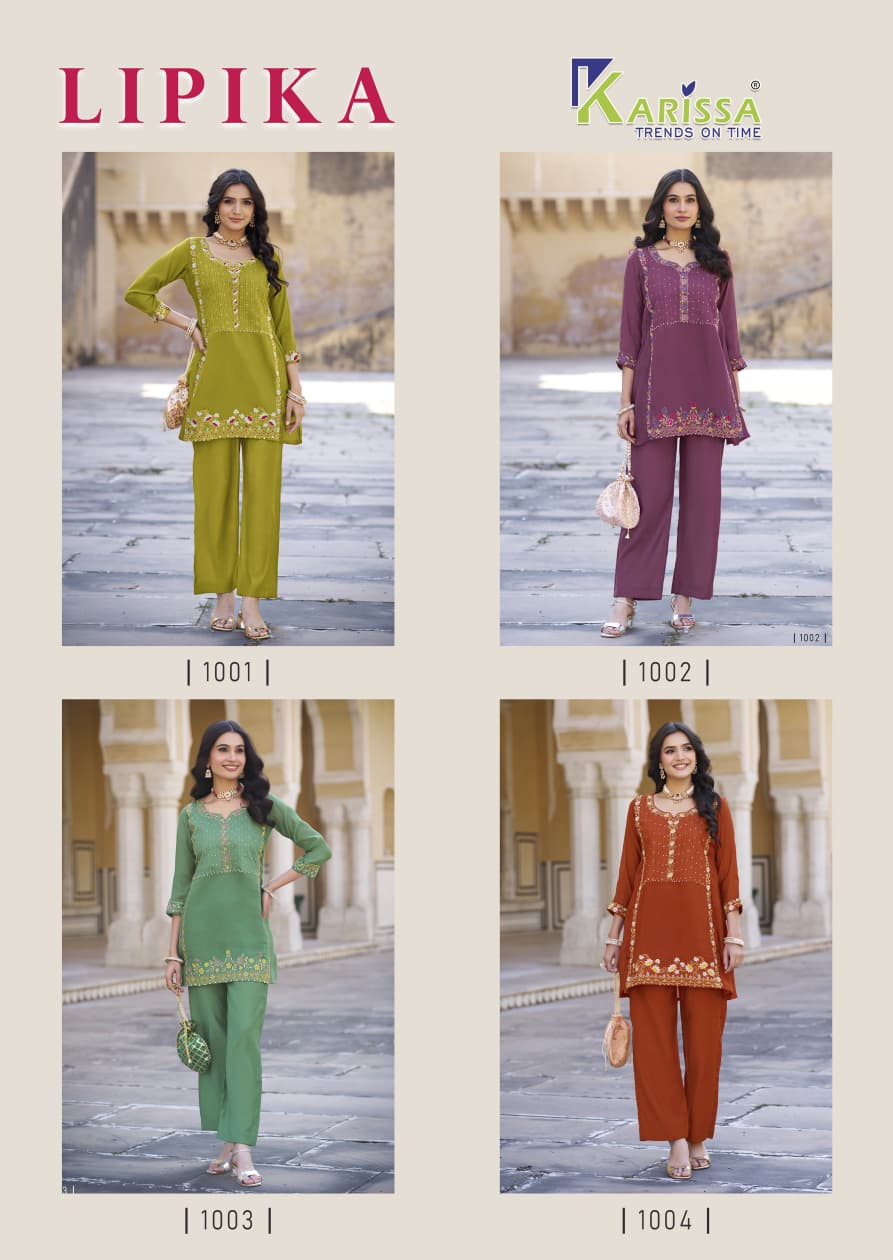 Karissa Lipika Co Ord Set Catalog at Wholesale Rate collection 3