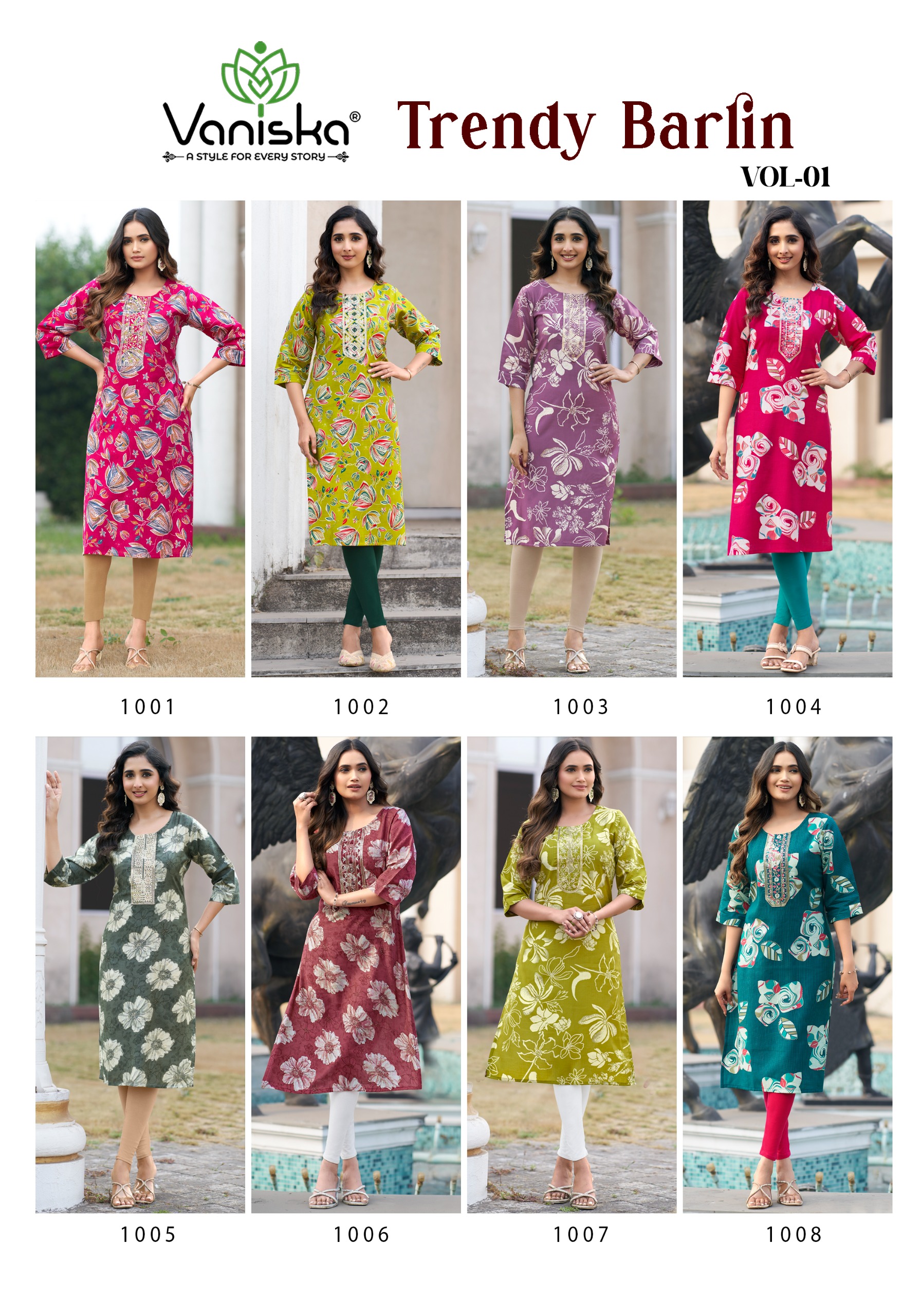 Vaniska Trendy Barlin One Piece Dress Catalog collection 10