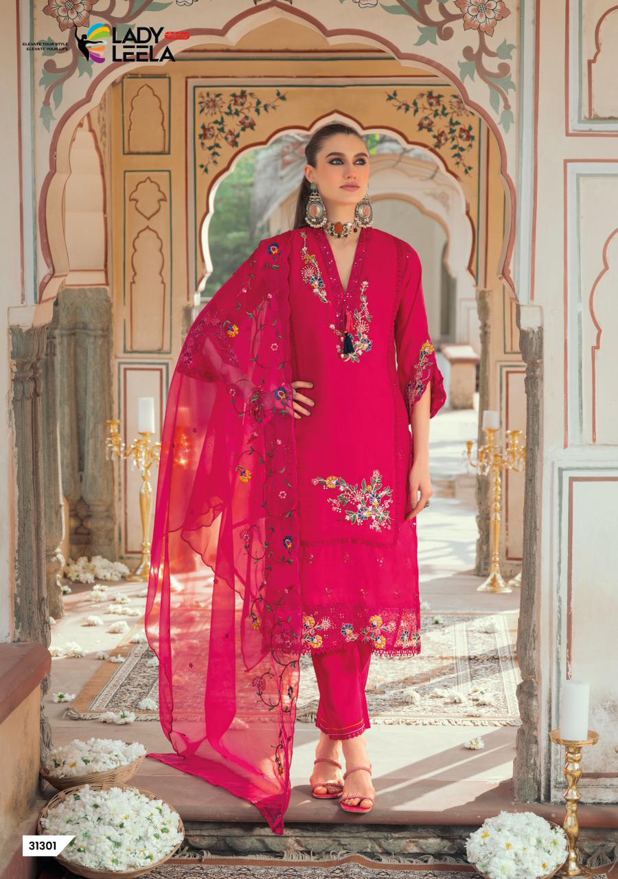 Lady Leela Leyla Embroidery Salwar Kameez Catalog collection 5