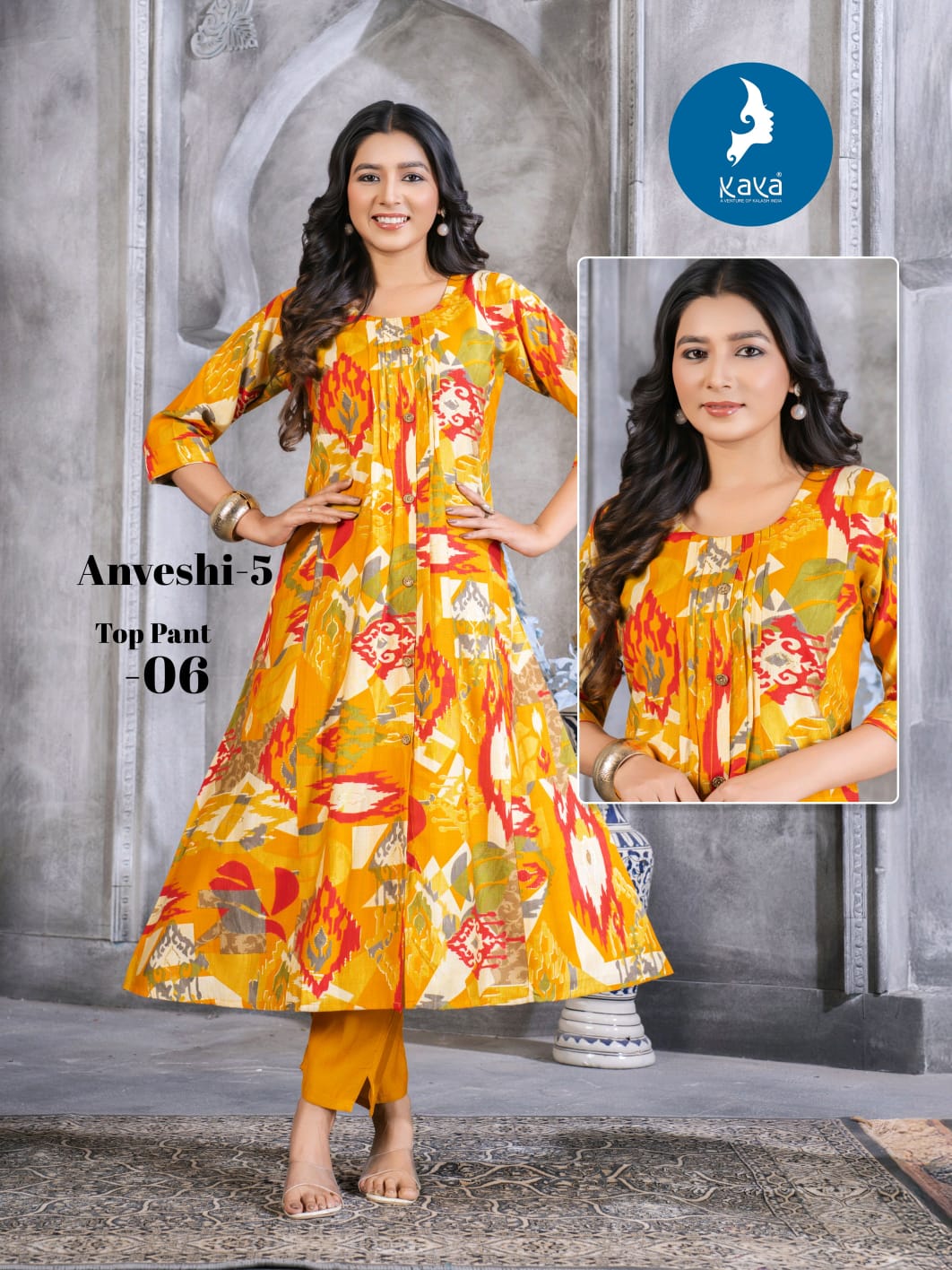 Kaya Kurti Anveshi Vol 5 Kurtis With Bottom Catalog collection 9