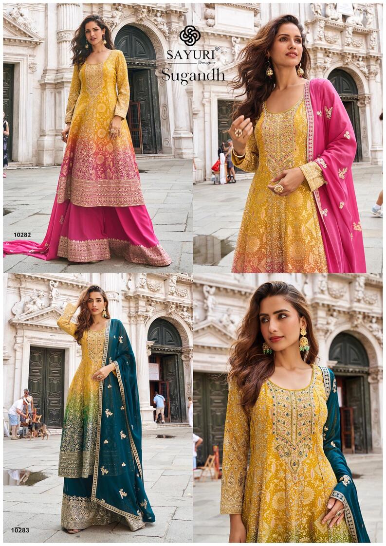 Sayuri Designer Sugandh Wedding Party Salwar Suits Catalog collection 5