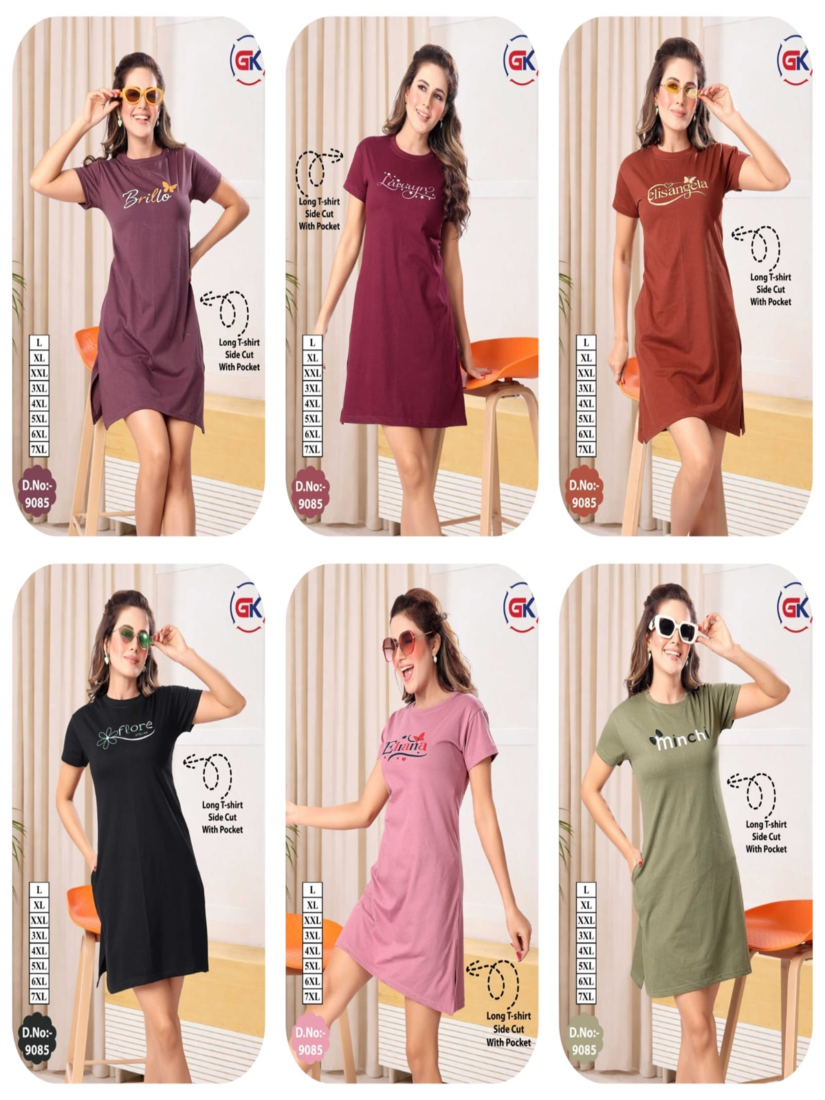 GK Fashion Long T shirt Catalog collection 5