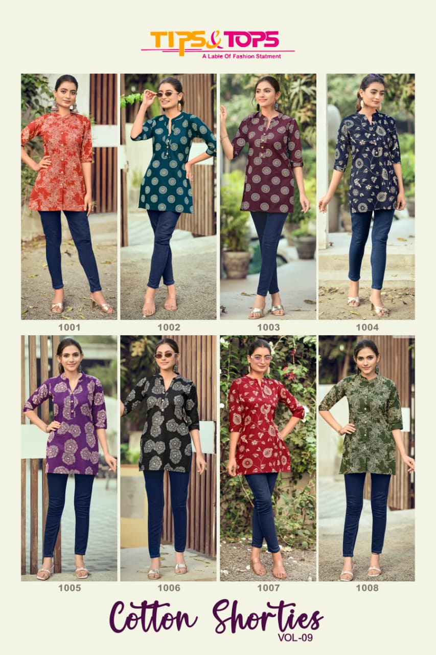 Tips And Tops Cotton Shorties Vol 9 Ladies Tops Catalog collection 6