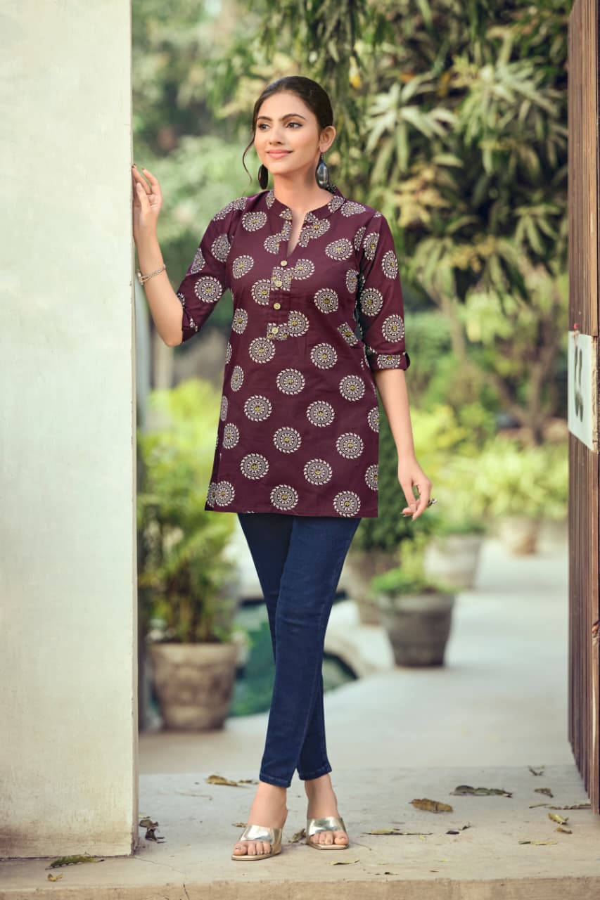 Tips And Tops Cotton Shorties Vol 9 Ladies Tops Catalog collection 7