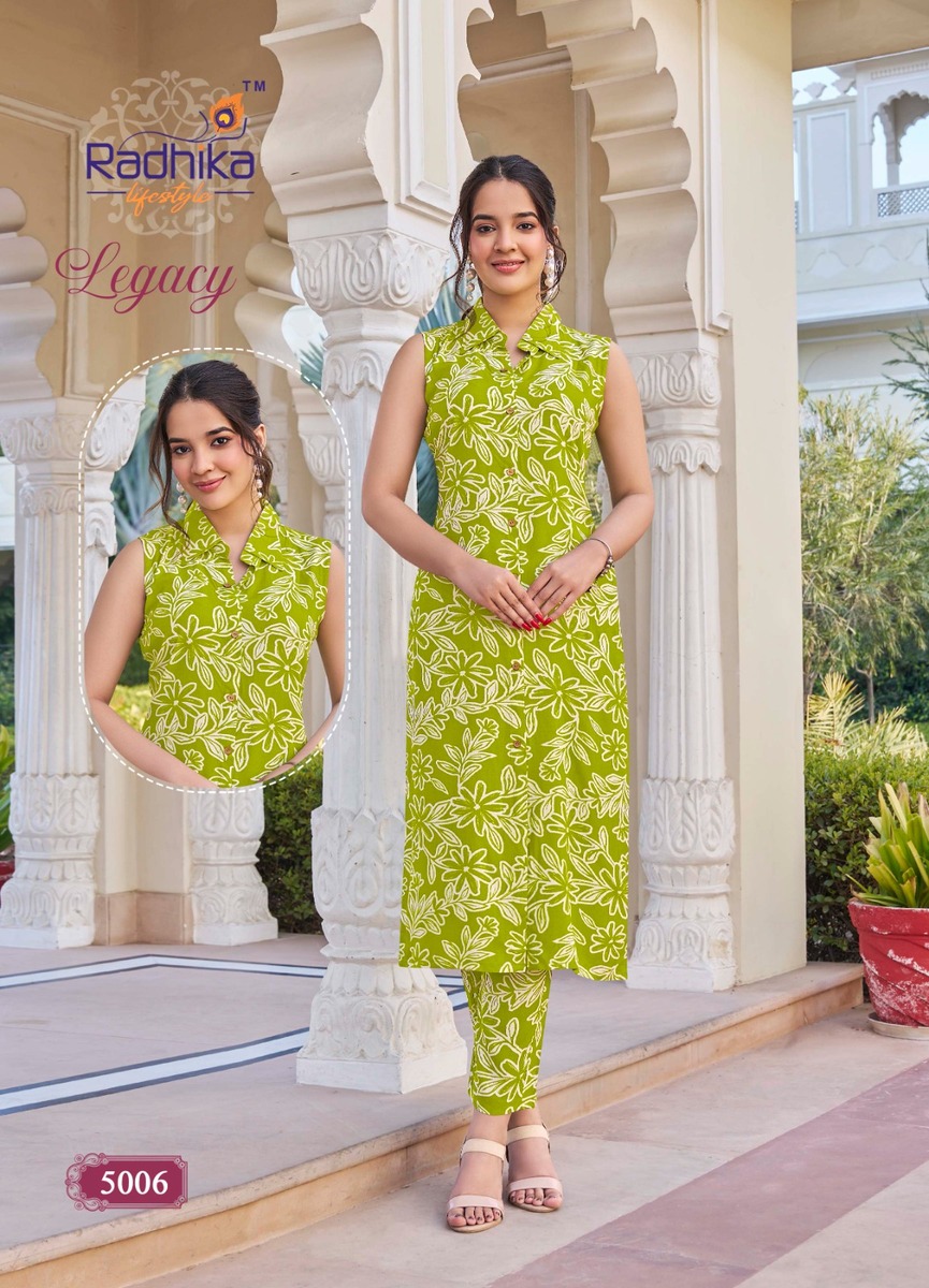 Radhika Lifestyle Legacy Vol 5 Co Ord Set Catalog collection 1