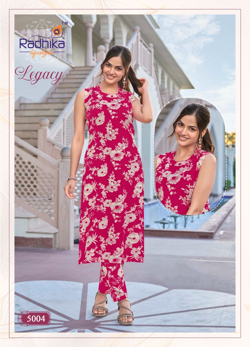 Radhika Lifestyle Legacy Vol 5 Co Ord Set Catalog collection 6