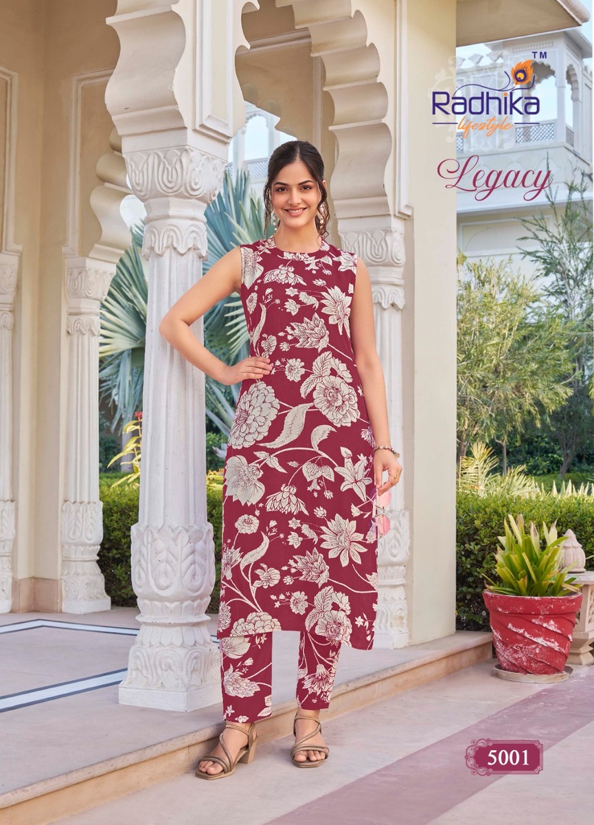 Radhika Lifestyle Legacy Vol 5 Co Ord Set Catalog collection 9