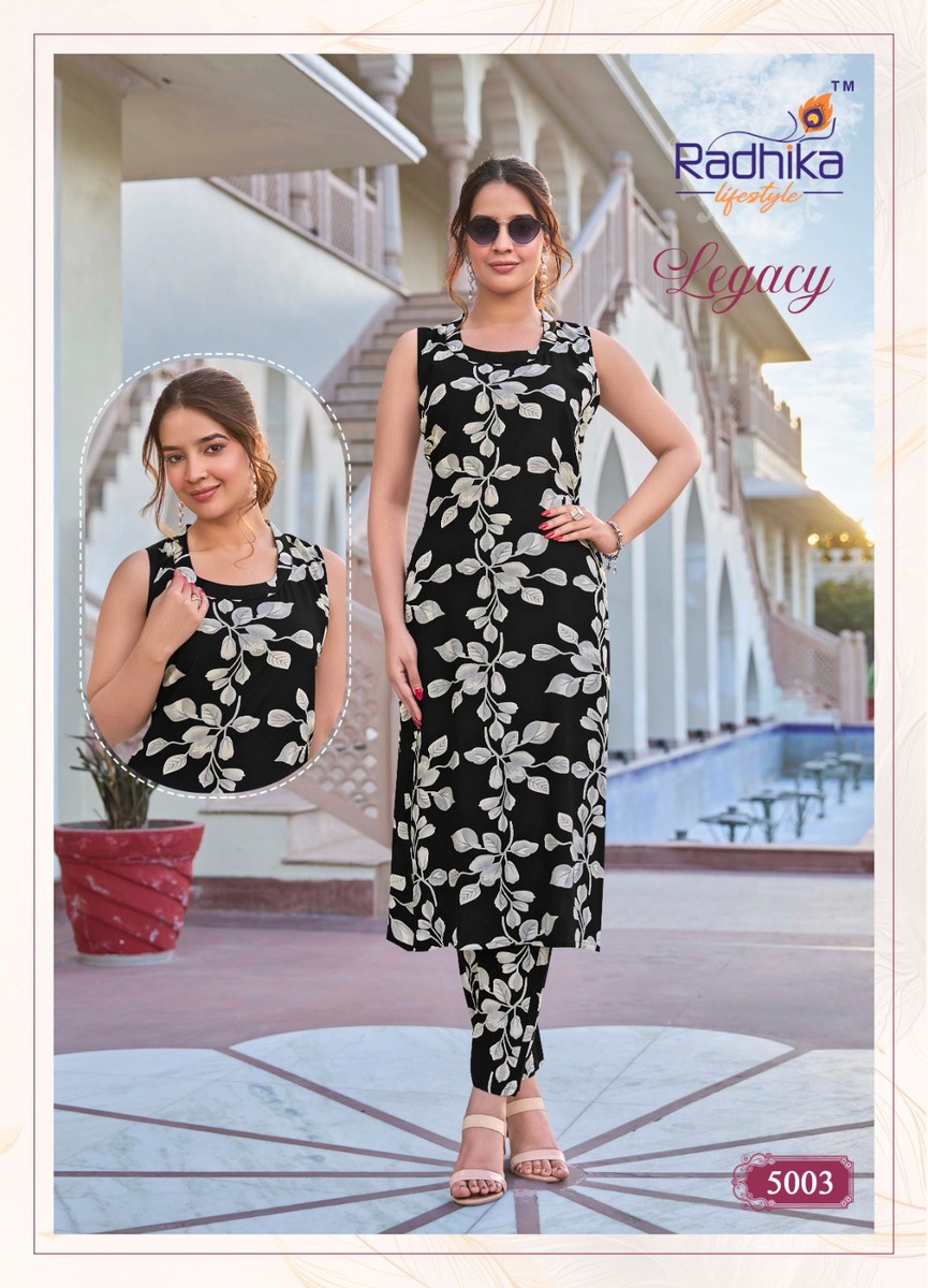 Radhika Lifestyle Legacy Vol 5 Co Ord Set Catalog collection 8