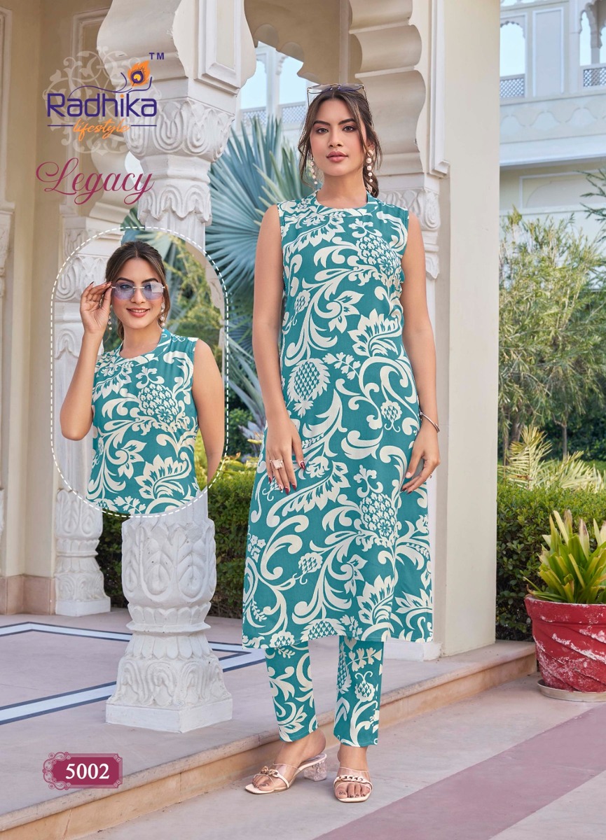 Radhika Lifestyle Legacy Vol 5 Co Ord Set Catalog collection 7