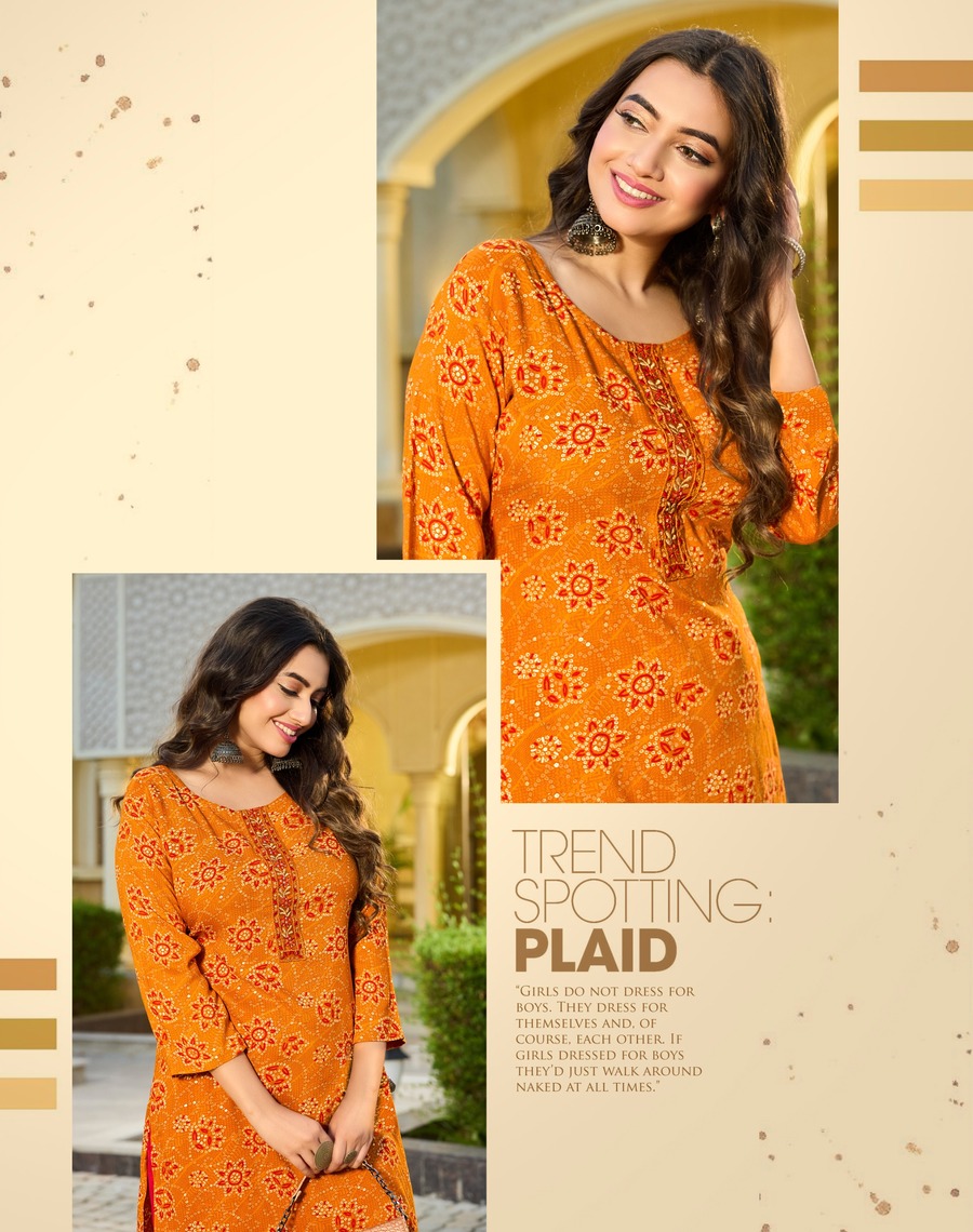 Radhika Lifestyle Alisha Vol 6 Rayon Kurti Catalog collection 9