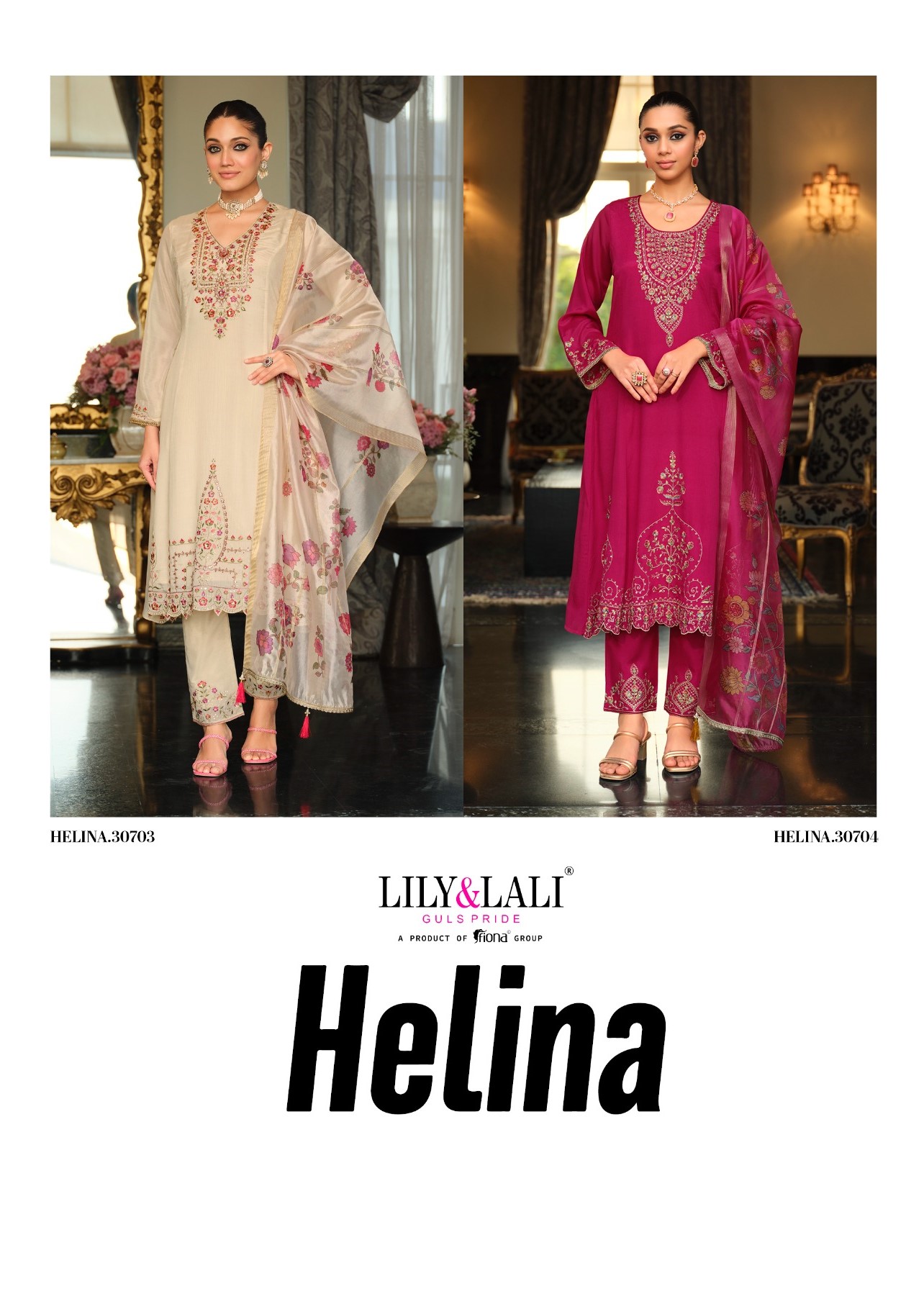 Lily Lali Helina Embroidery Salwar Kameez Catalog collection 10