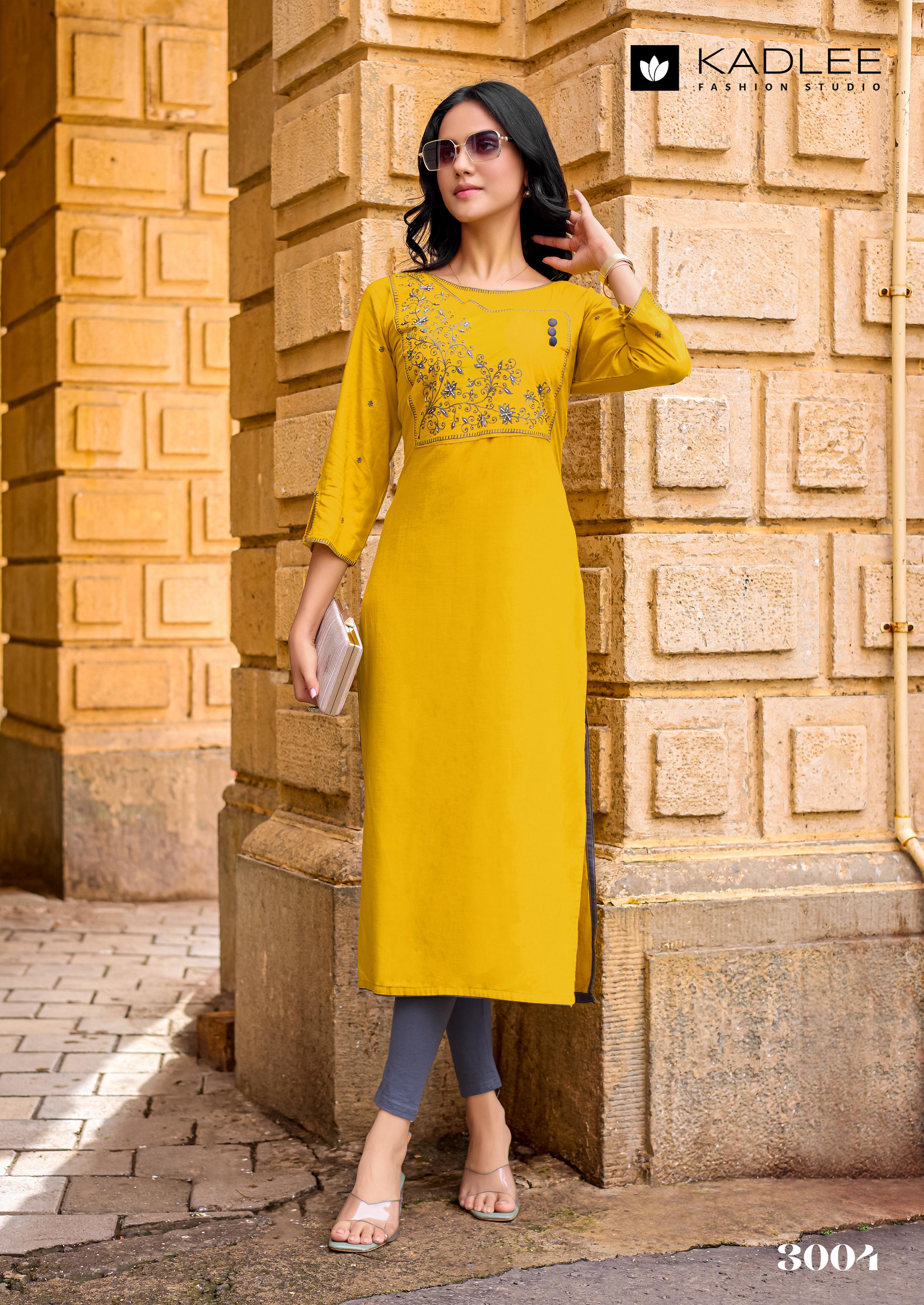 Kadlee Yashvi Rayon Kurti Catalog collection 4