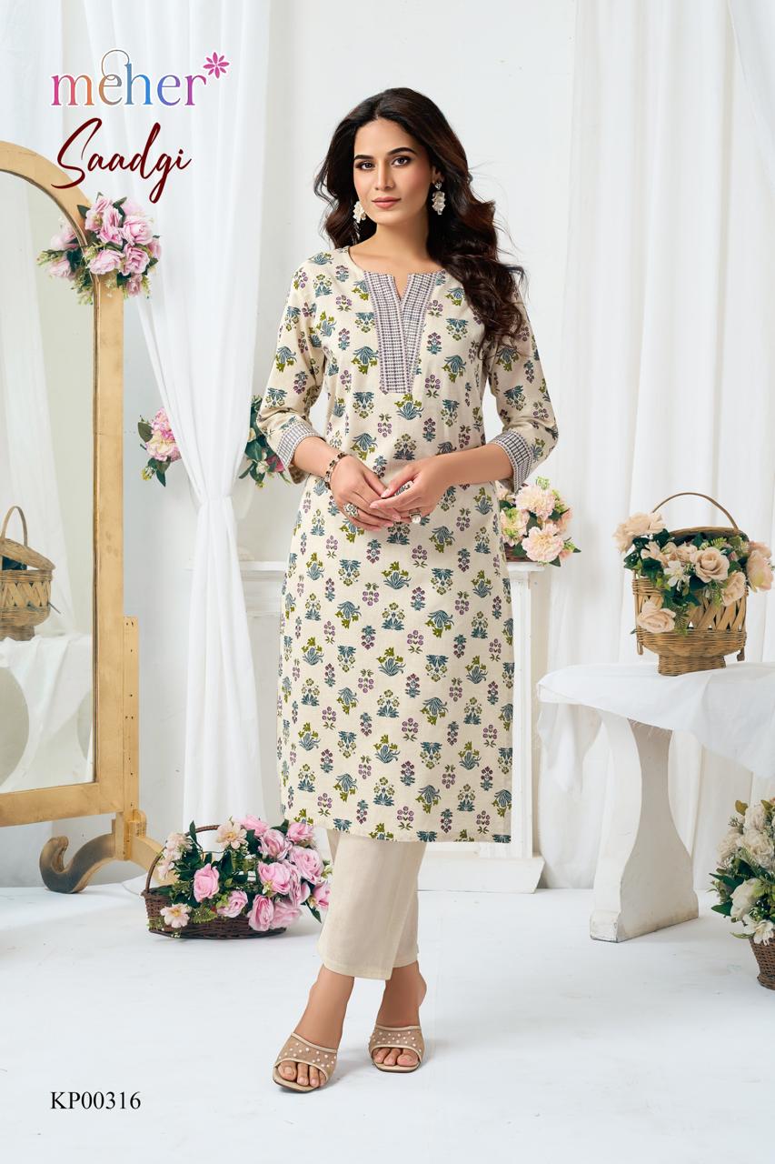 Meher Saadgi Co Ord Set Catalog collection 3