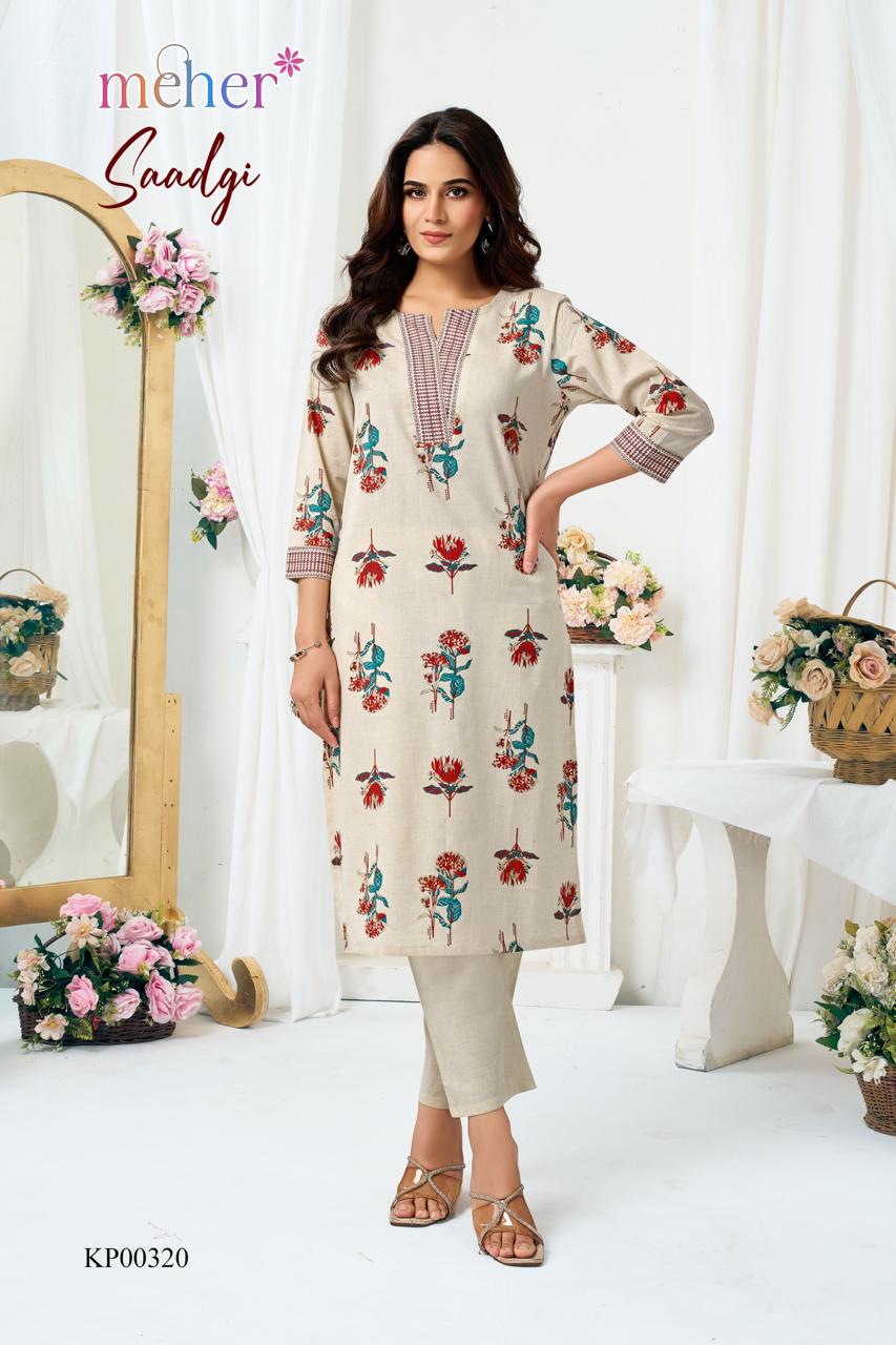 Meher Saadgi Co Ord Set Catalog collection 1