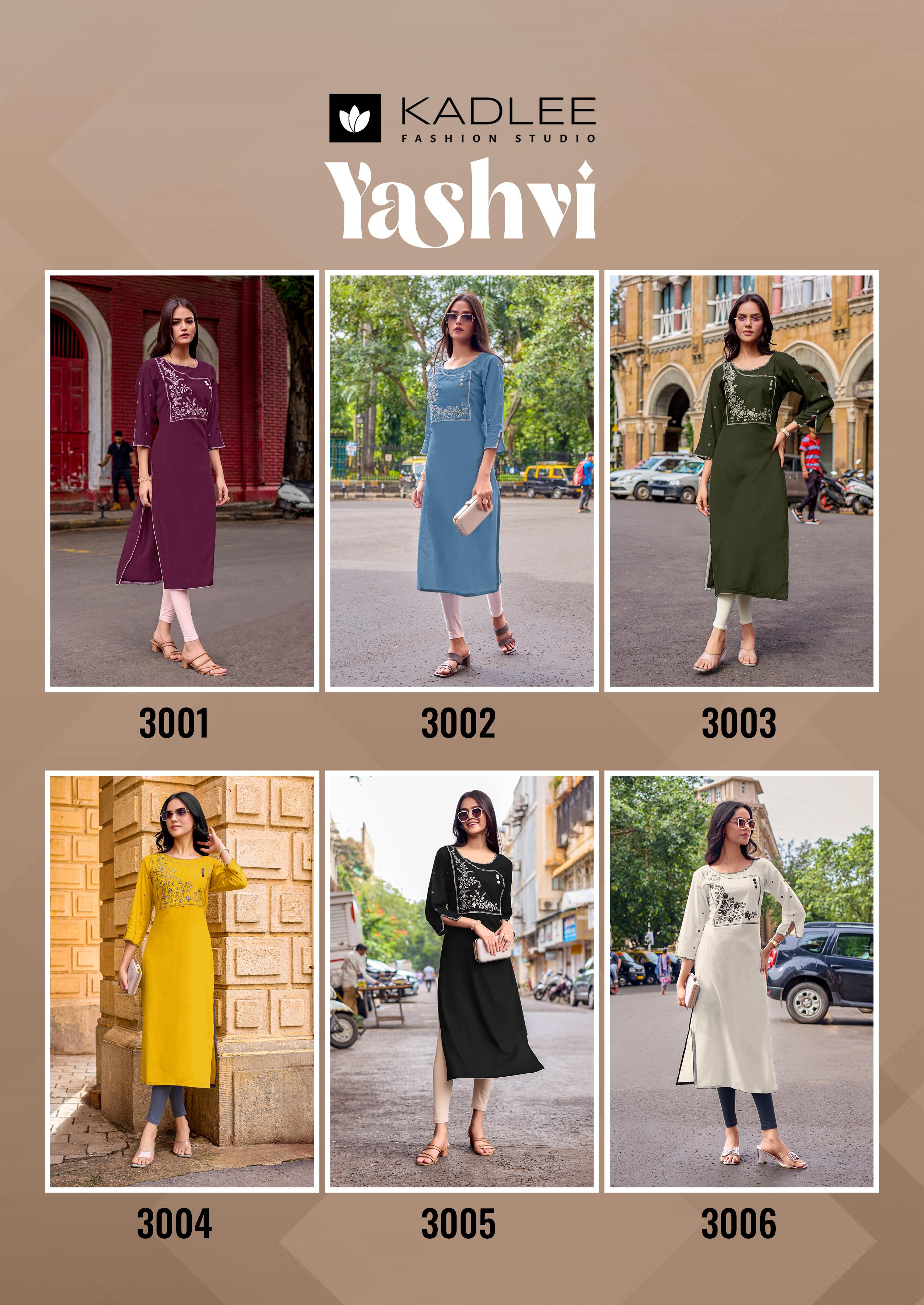 Kadlee Yashvi Rayon Kurti Catalog collection 10