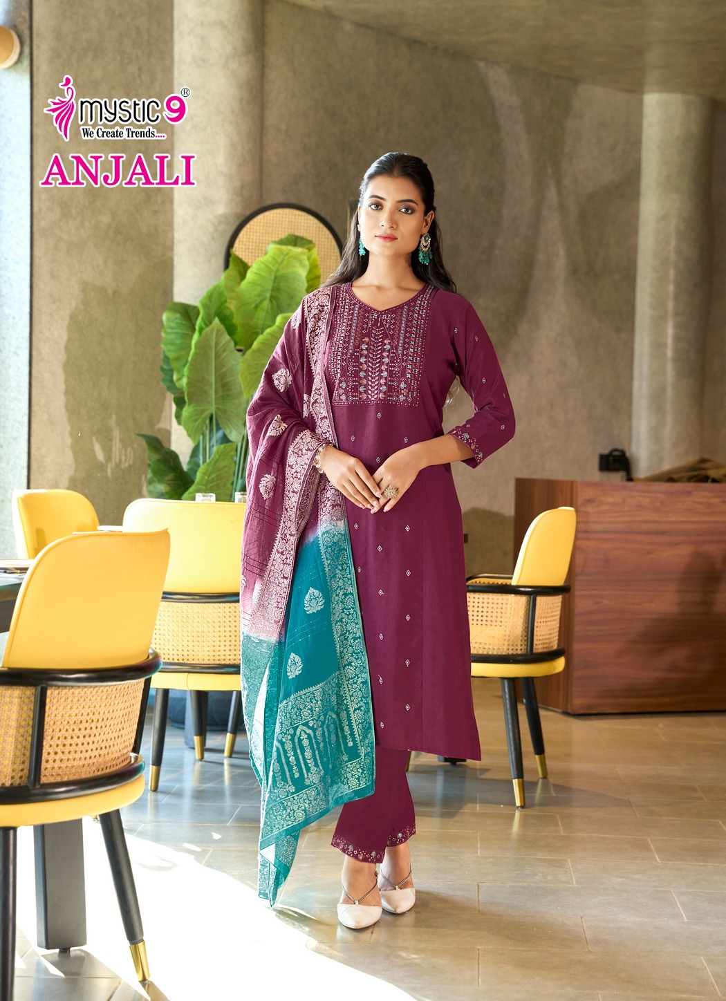 Mystic 9 Anjali Vol 1 Readymade Dress Catalog collection 10