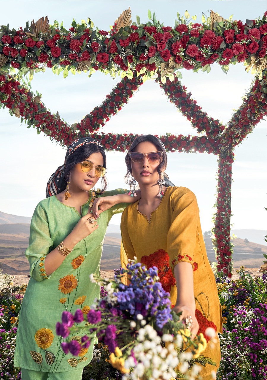 Anju Fabrics Royal Peacock Co Ord Set Catalog collection 14