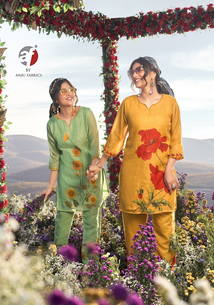 Anju Fabrics Royal Peacock Co Ord Set Catalog collection 20