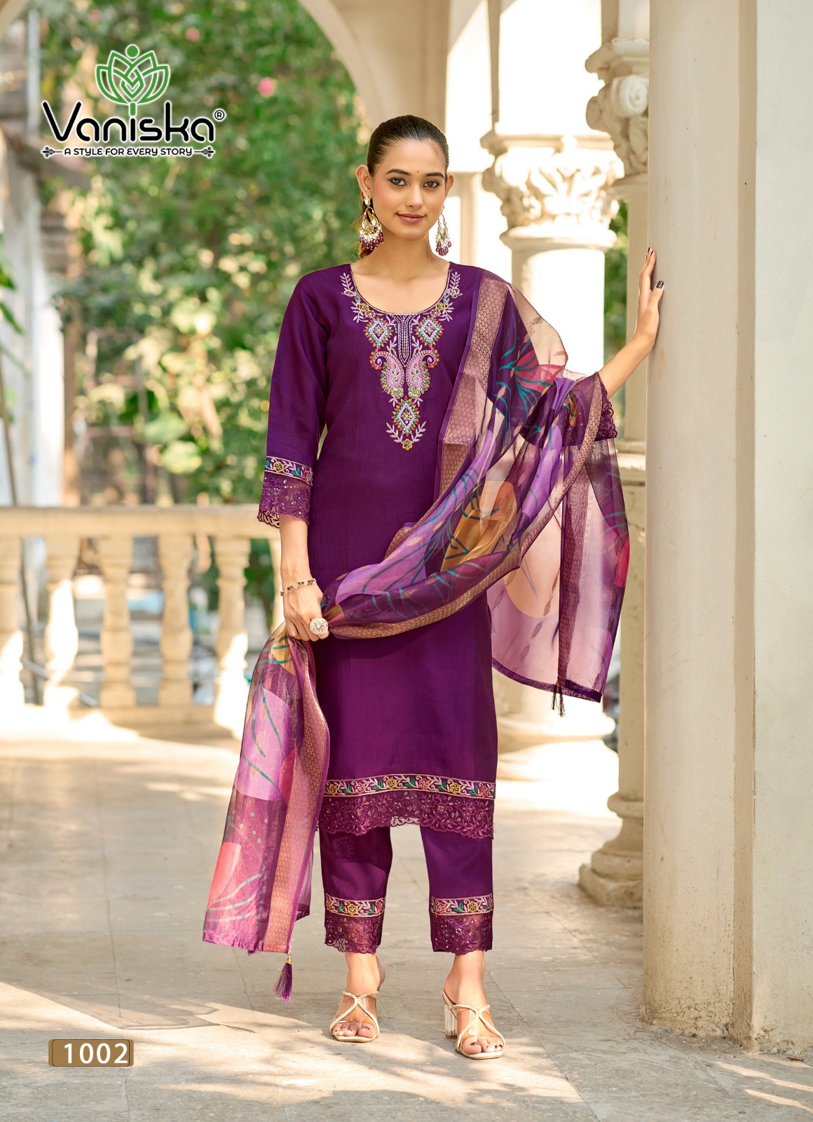 Vaniska Fashion Flora Embroidery Salwar Kameez Catalog collection 7