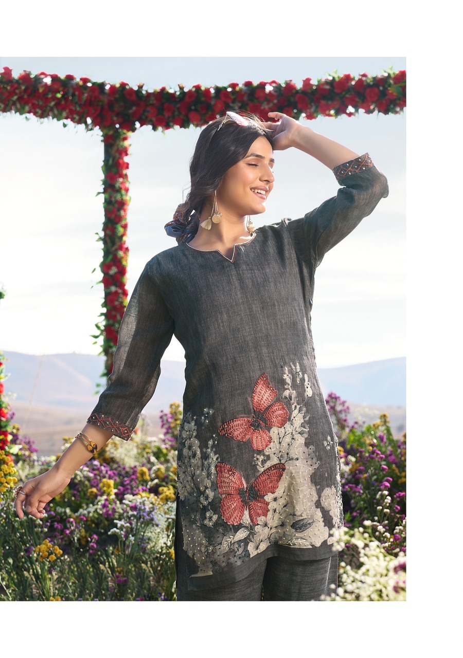 Anju Fabrics Royal Peacock Co Ord Set Catalog collection 2