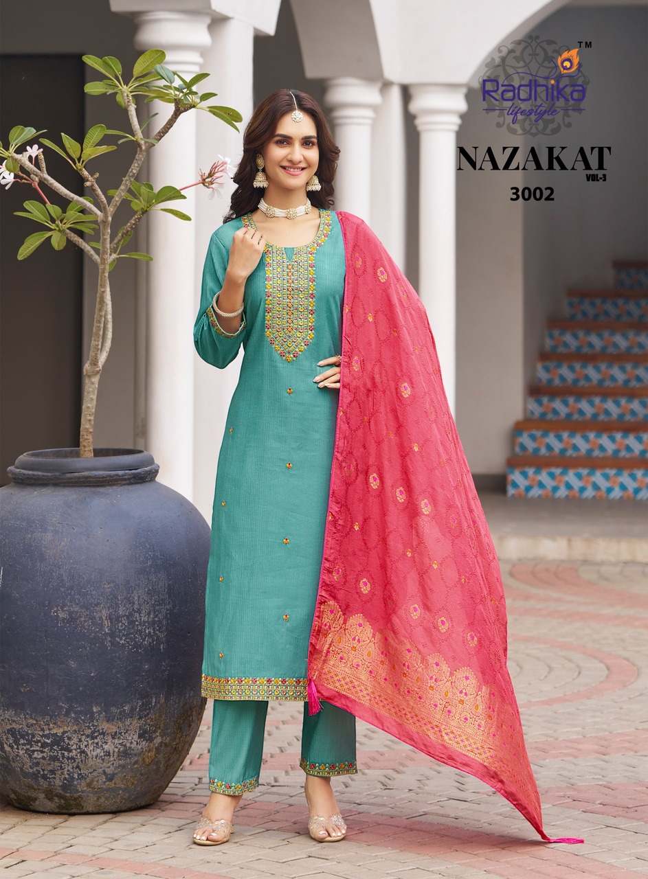Radhika Lifestyle Nazakat Vol 3 Readymade Dress Catalog collection 7