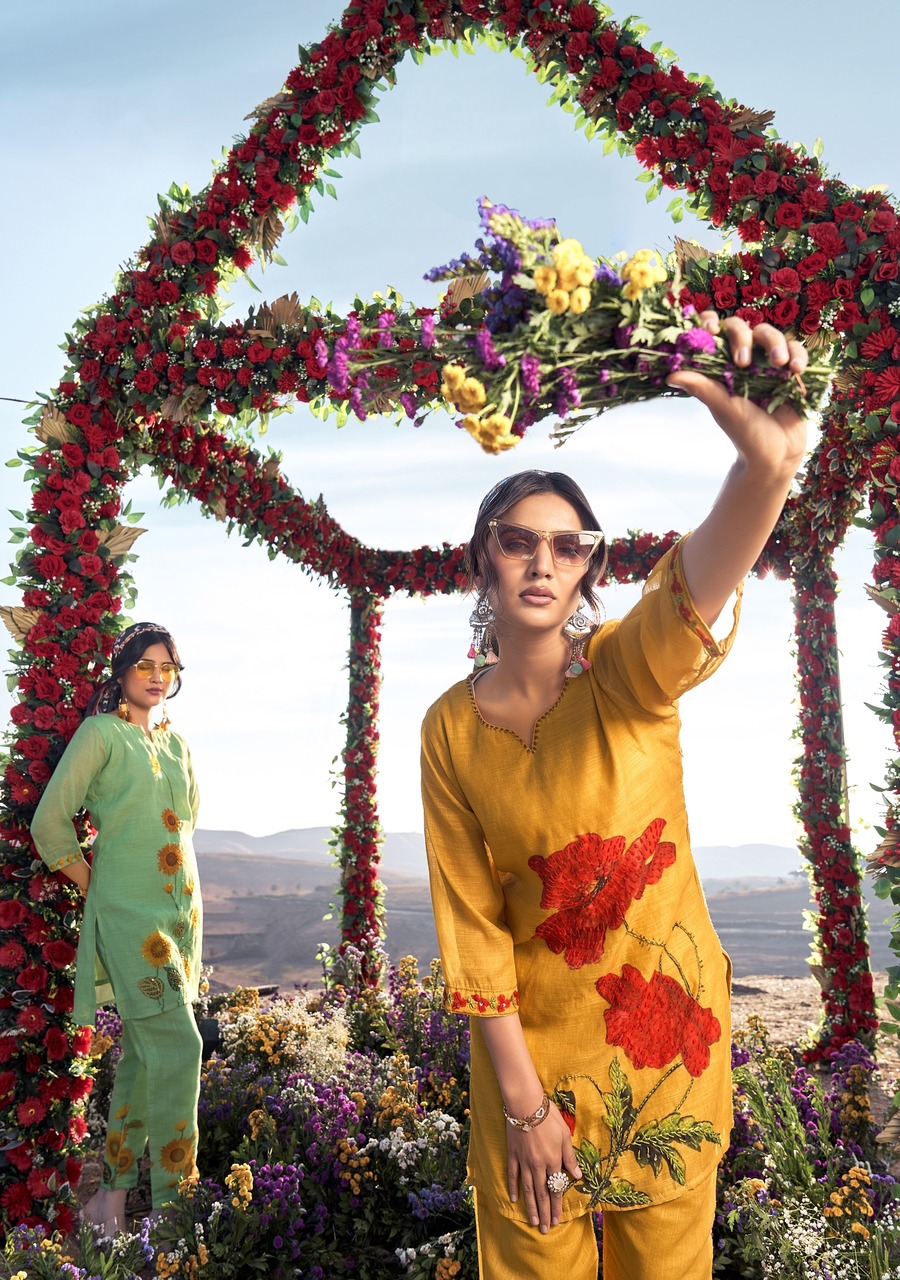 Anju Fabrics Royal Peacock Co Ord Set Catalog collection 3