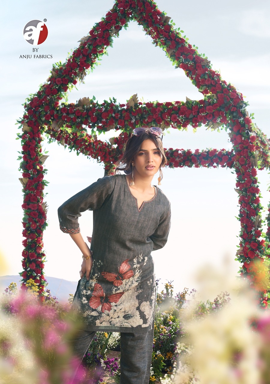 Anju Fabrics Royal Peacock Co Ord Set Catalog collection 9