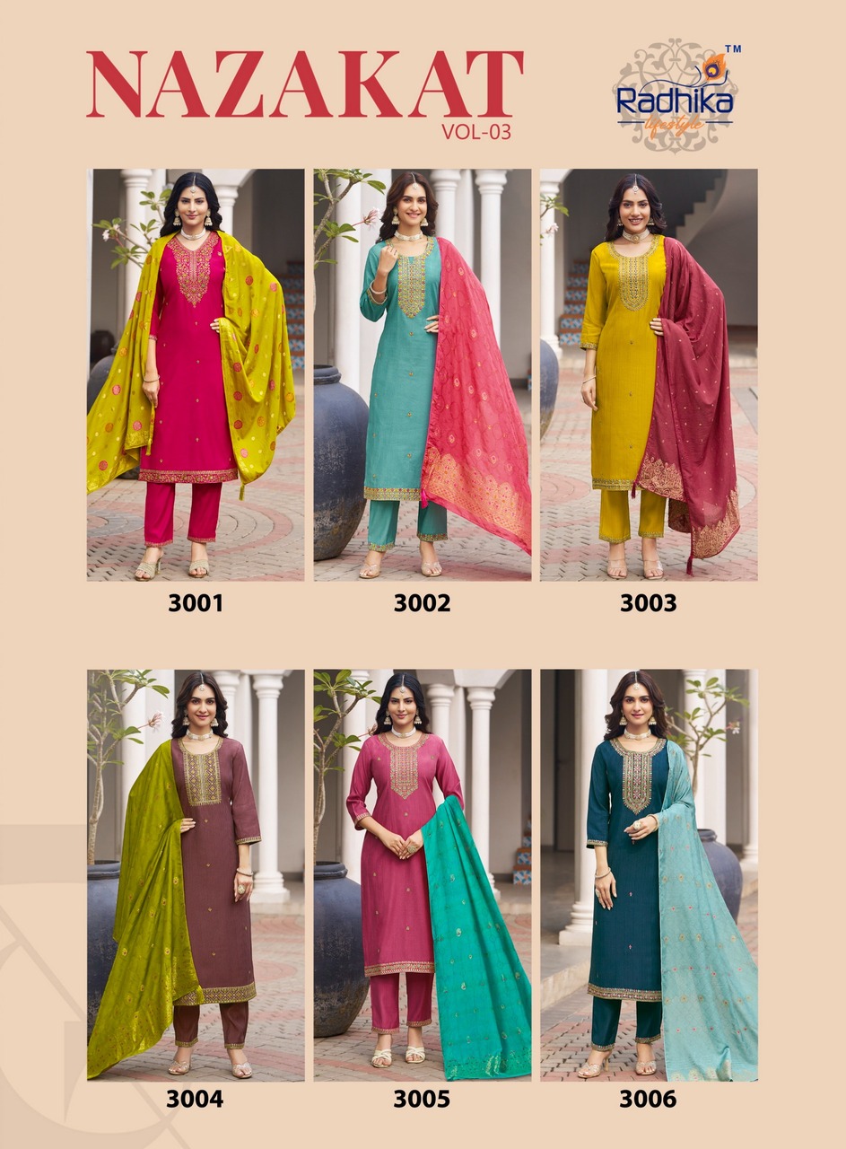 Radhika Lifestyle Nazakat Vol 3 Readymade Dress Catalog collection 14