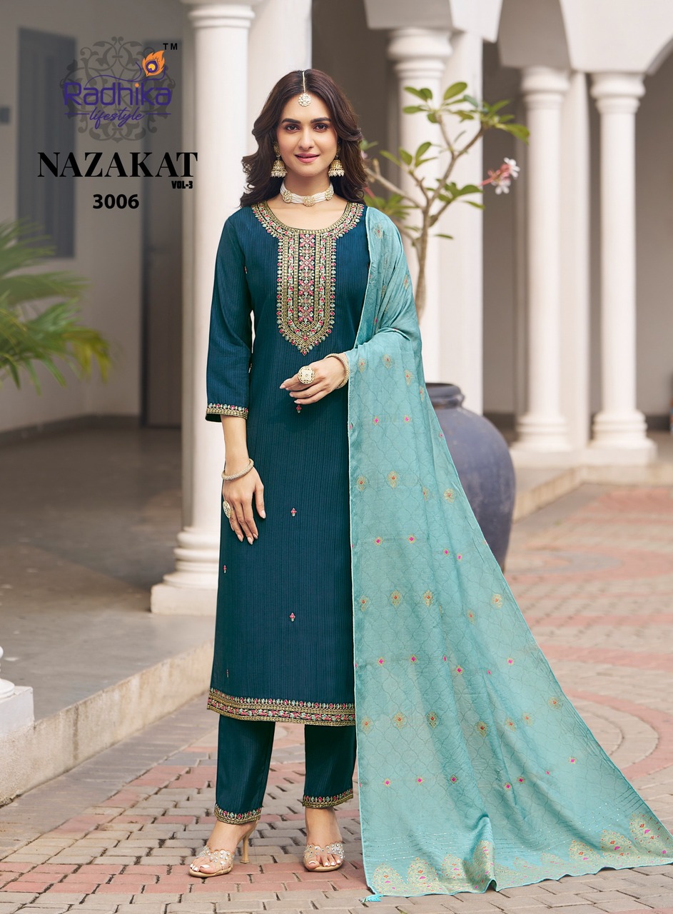Radhika Lifestyle Nazakat Vol 3 Readymade Dress Catalog collection 13
