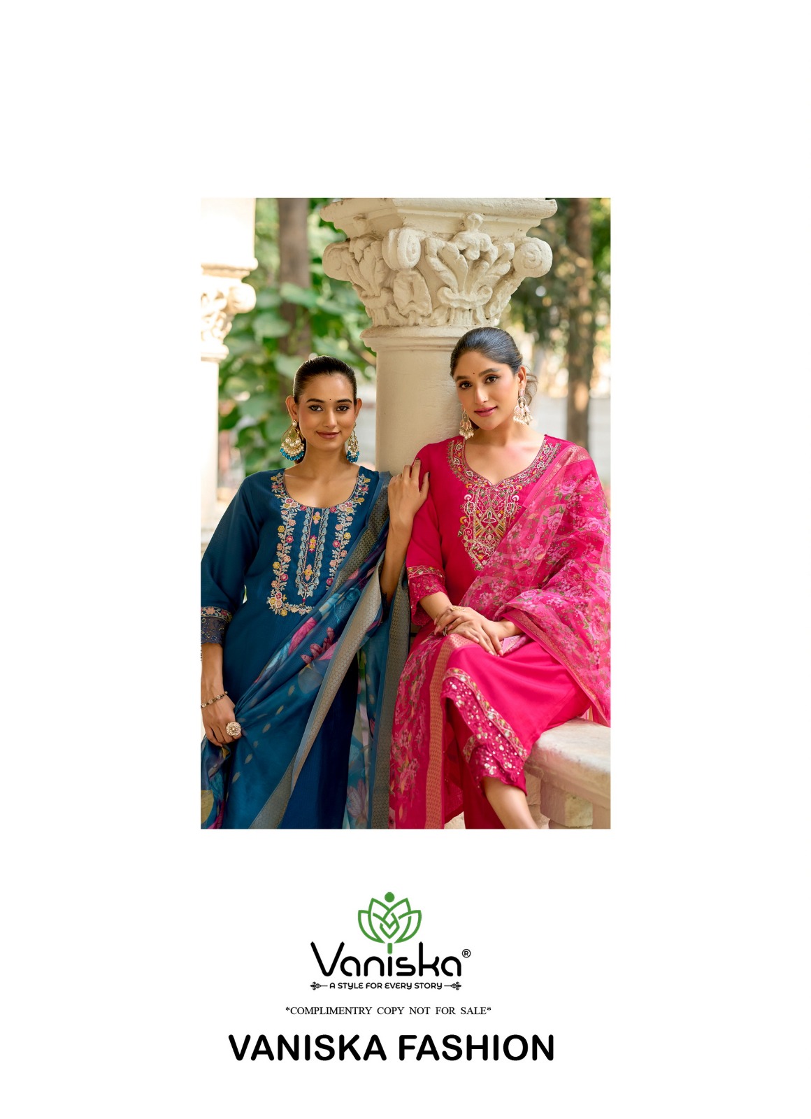 Vaniska Fashion Flora Embroidery Salwar Kameez Catalog collection 11