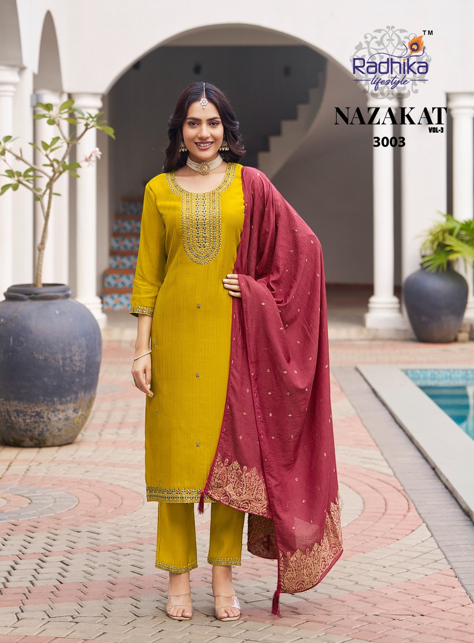 Radhika Lifestyle Nazakat Vol 3 Readymade Dress Catalog collection 5