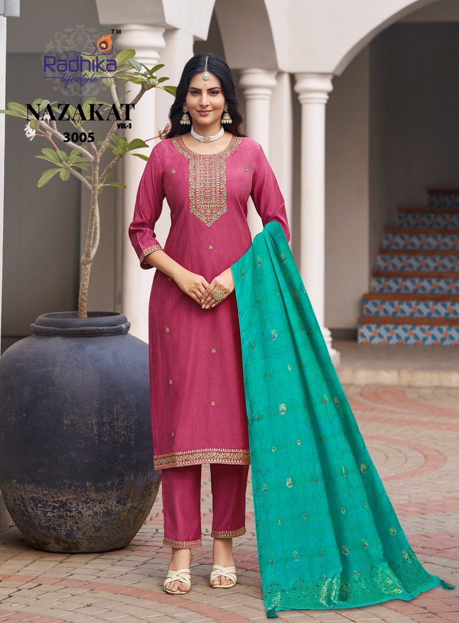 Radhika Lifestyle Nazakat Vol 3 Readymade Dress Catalog collection 2