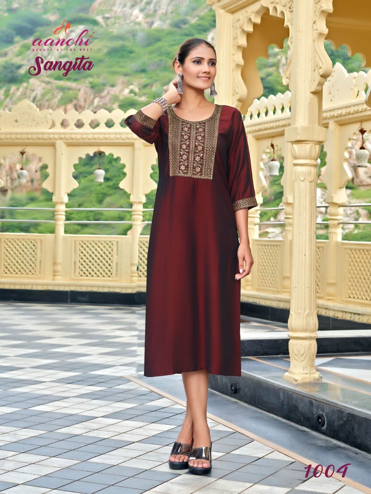 Aanchi Sangita Silk Kurtis Catalog collection 2