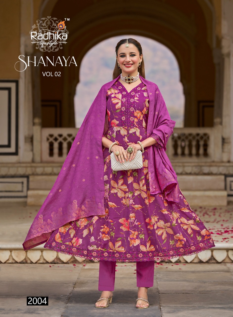 Radhika Lifestyle Shanaya 2 Printed Salwar Kameez Catalog collection 3
