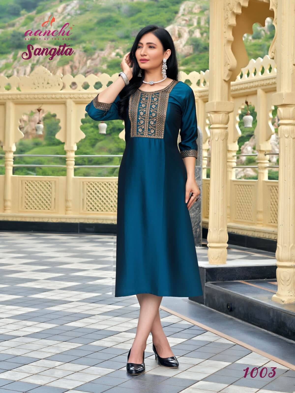 Aanchi Sangita Silk Kurtis Catalog collection 4