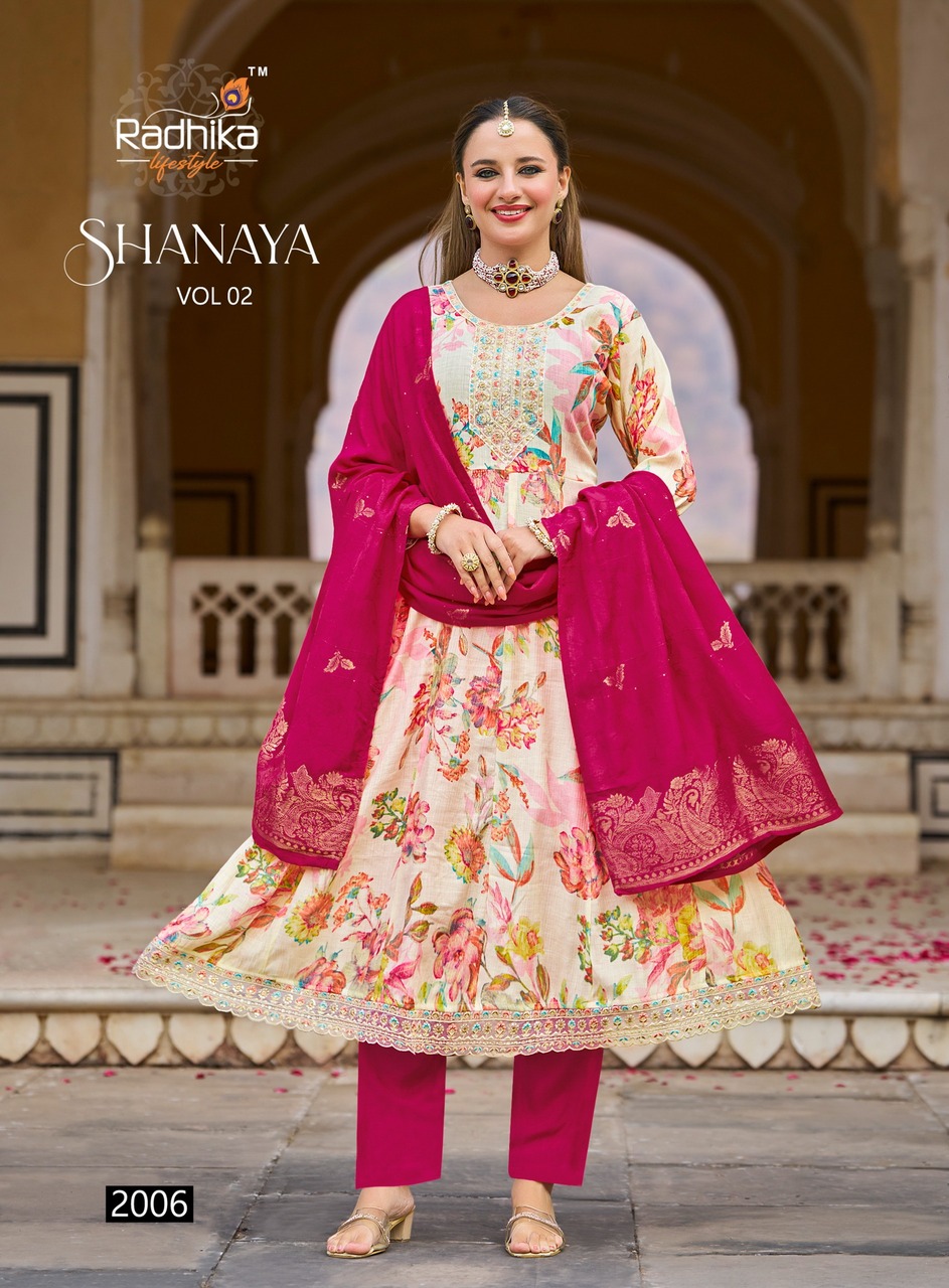 Radhika Lifestyle Shanaya 2 Printed Salwar Kameez Catalog collection 1