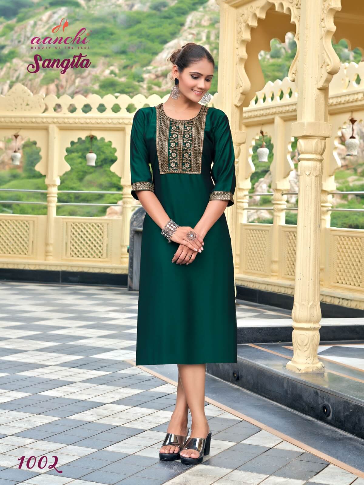 Aanchi Sangita Silk Kurtis Catalog collection 3