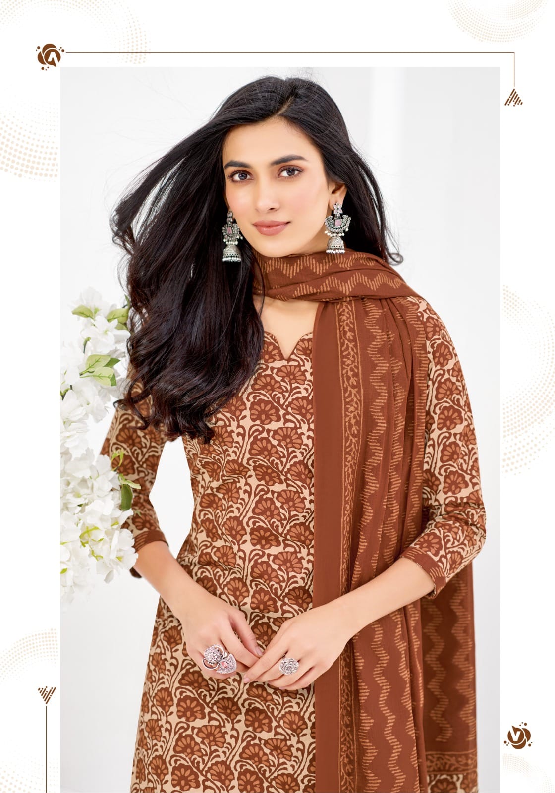 Mayur Creation Jaipuri Vol 13 Cotton Salwar Kameez Catalog collection 1