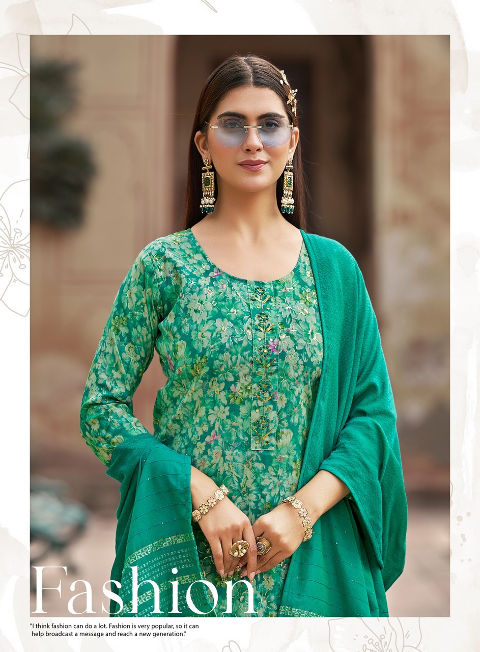 Radhika Lifestyle Satrangi 12 Printed Salwar Kameez Catalog collection 9