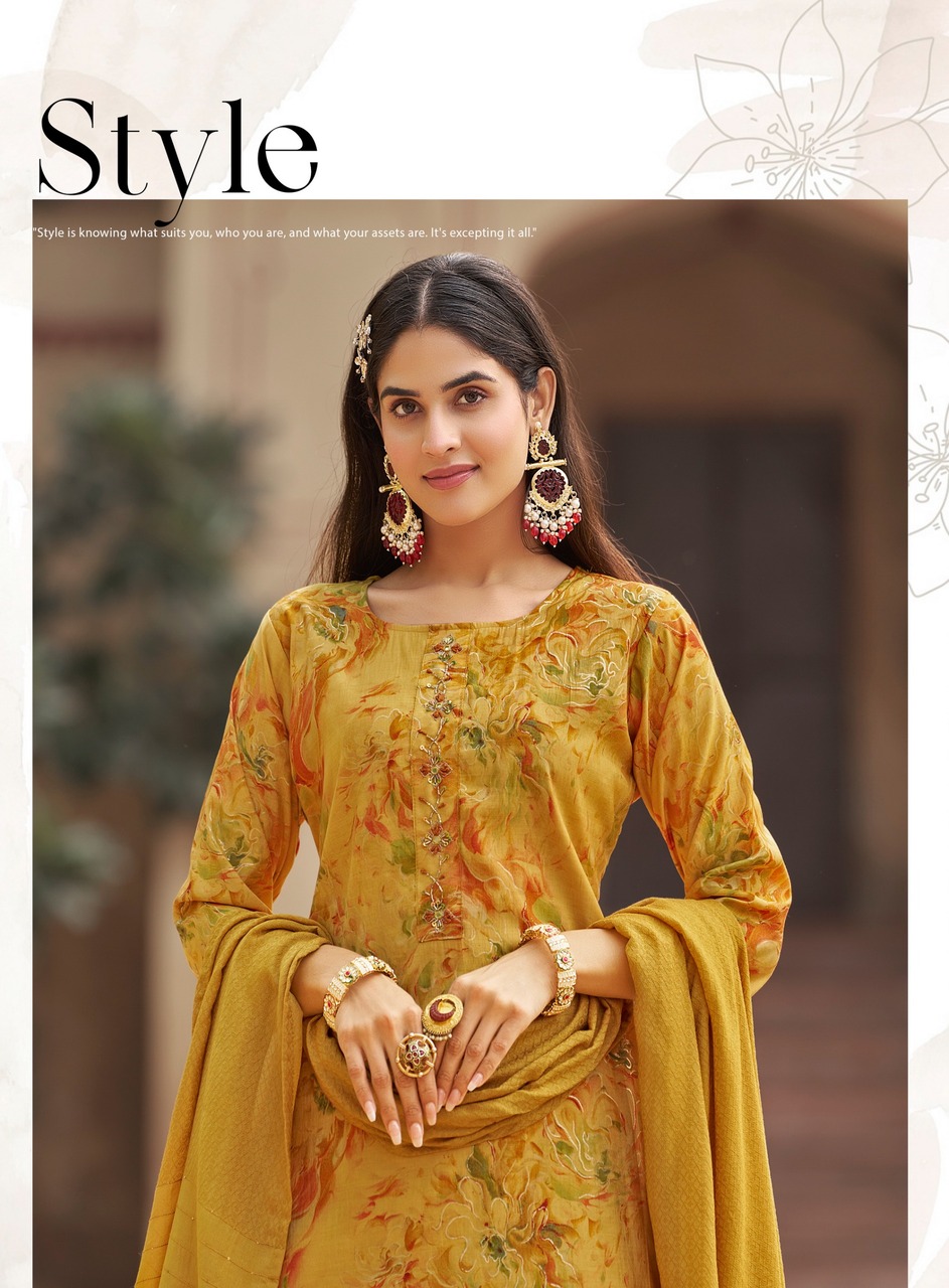 Radhika Lifestyle Satrangi 12 Printed Salwar Kameez Catalog collection 6